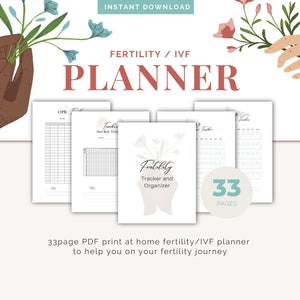 ivf, ivf planner, ivf journal, fertility planner, ivf medication tracker, ivf tracker, ivf journal printable, ivf printable, ivf calendar