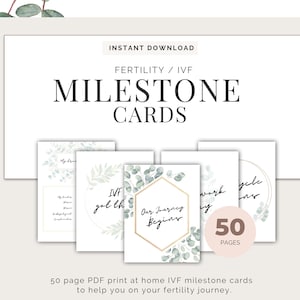 Cartes d'étapes de fiv, fiv, planificateur de fiv, calendrier de fiv, cadeau de fiv, cartes de fiv, journal de fiv, fiv fille, maman de FIV, traitement de fertilité, fertilité,
