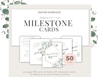 IVF, ivf milestone cards, ivf gift, ivf journey, ivf cards, ivf journal, ivf rainbow, IVF mama, ivf journey cards, fertility treatment, icsi