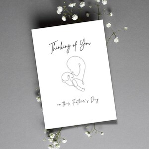Tarjeta del día del padre, tarjeta digital del día del padre, fiviente, aborto espontáneo, pérdida de hijos, parto prematuro, pérdida infantil, infertilidad, papá, día del padre
