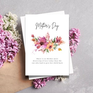 Tarjeta del día de las madres, tarjeta digital del día de las madres, mamá de FIV, aborto espontáneo, pérdida de hijos, parto prematuro, pérdida infantil, infertilidad, mamá, día de las madres