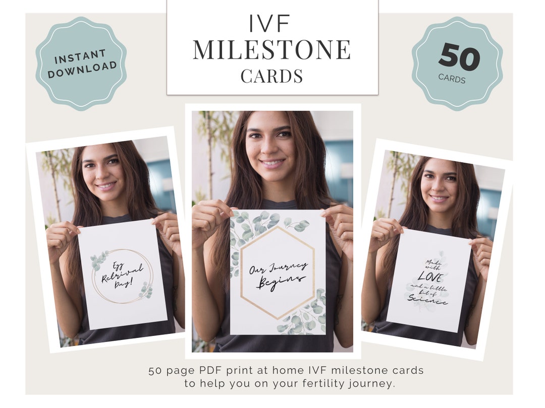IVF Milestone Cards: Fertility Journey (digital Download) - Etsy