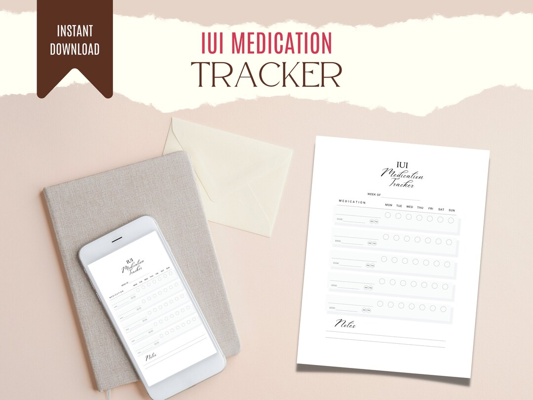 IUI Medication Tracker: Fertility Planner (digital Download) - Etsy