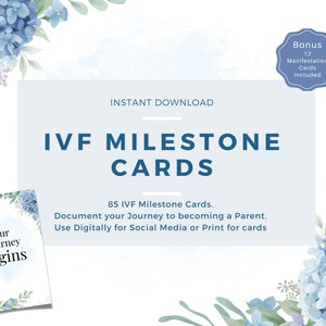 FIV, cartes d'étape de la FIV, cadeau FIV, voyage FIV, cartes FIV, journal FIV, arc-en-ciel FIV, maman FIV, cartes de voyage FIV, traitement de fertilité, ICSI