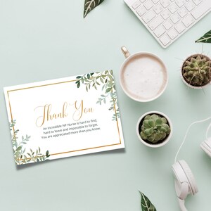 Carte de remerciement pour infirmière, cadeau d’infirmière, semaine des infirmières, appréciation de l’infirmière, infirmière merci, infirmière de fertilité, carte pour infirmière, infirmière FIV, infirmière IUI