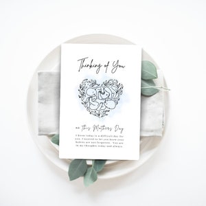 Tarjeta del día de las madres, madre afligida, tarjeta digital del día de las madres, mamá de FIV, aborto espontáneo, pérdida de niños, parto prematuro, pérdida de bebés, día de las madres