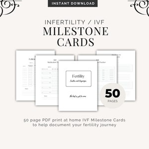 FIV, cartes d'étape de la FIV, cadeau FIV, voyage FIV, cartes FIV, journal FIV, arc-en-ciel FIV, maman FIV, cartes de voyage FIV, traitement de fertilité, ICSI