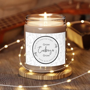 IVF, Grow Embryo grow, Pregnancy wishes, Fertility wishes, IVF gift, Fertility treatment candle,  infertility, Fertility Gift, IVF Candle