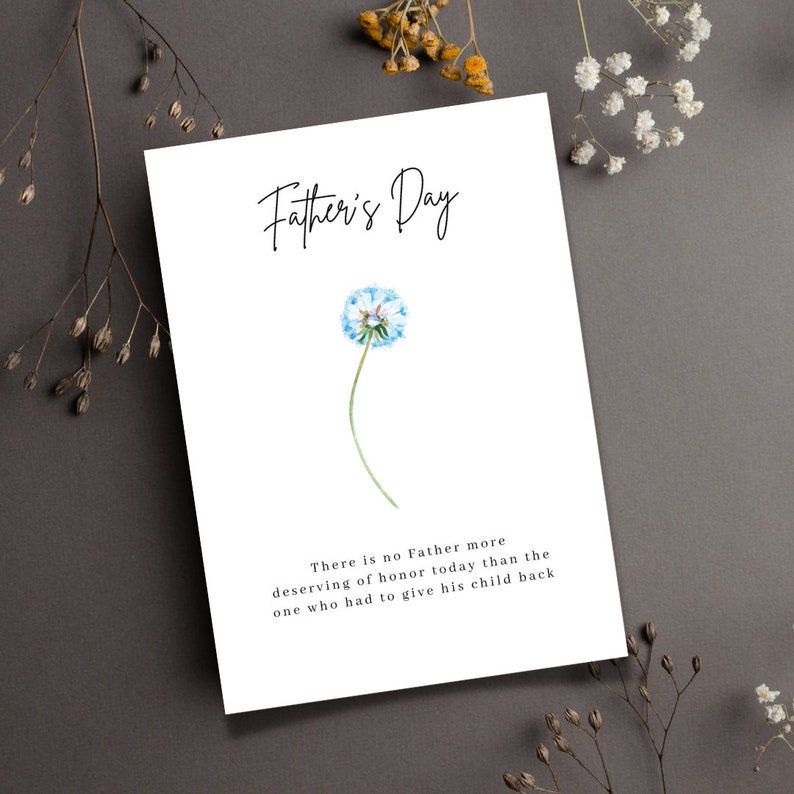 Fathers day card, digital fathers day card, ivf dad, miscarriage, child loss, premature labor, infant loss, infertility, dad, fathers day image 9