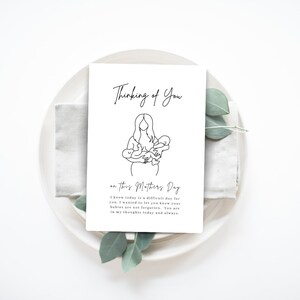 Tarjeta del día de las madres, madre afligida, tarjeta digital del día de las madres, mamá de FIV, aborto espontáneo, pérdida de niños, parto prematuro, pérdida de bebés, día de las madres