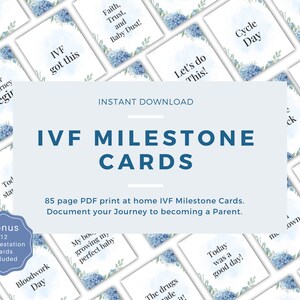 Cartes d'étape de FIV, Cartes de FIV, Cartes numériques d'étape de traitement de fertilité, Infertilité, Essayer de concevoir, fiv, traitements de fertilité, cadeau de fiv