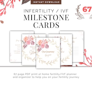 Cartes d'étape de la FIV, Voyage FIV, FIV, Traitements de fertilité, Journal