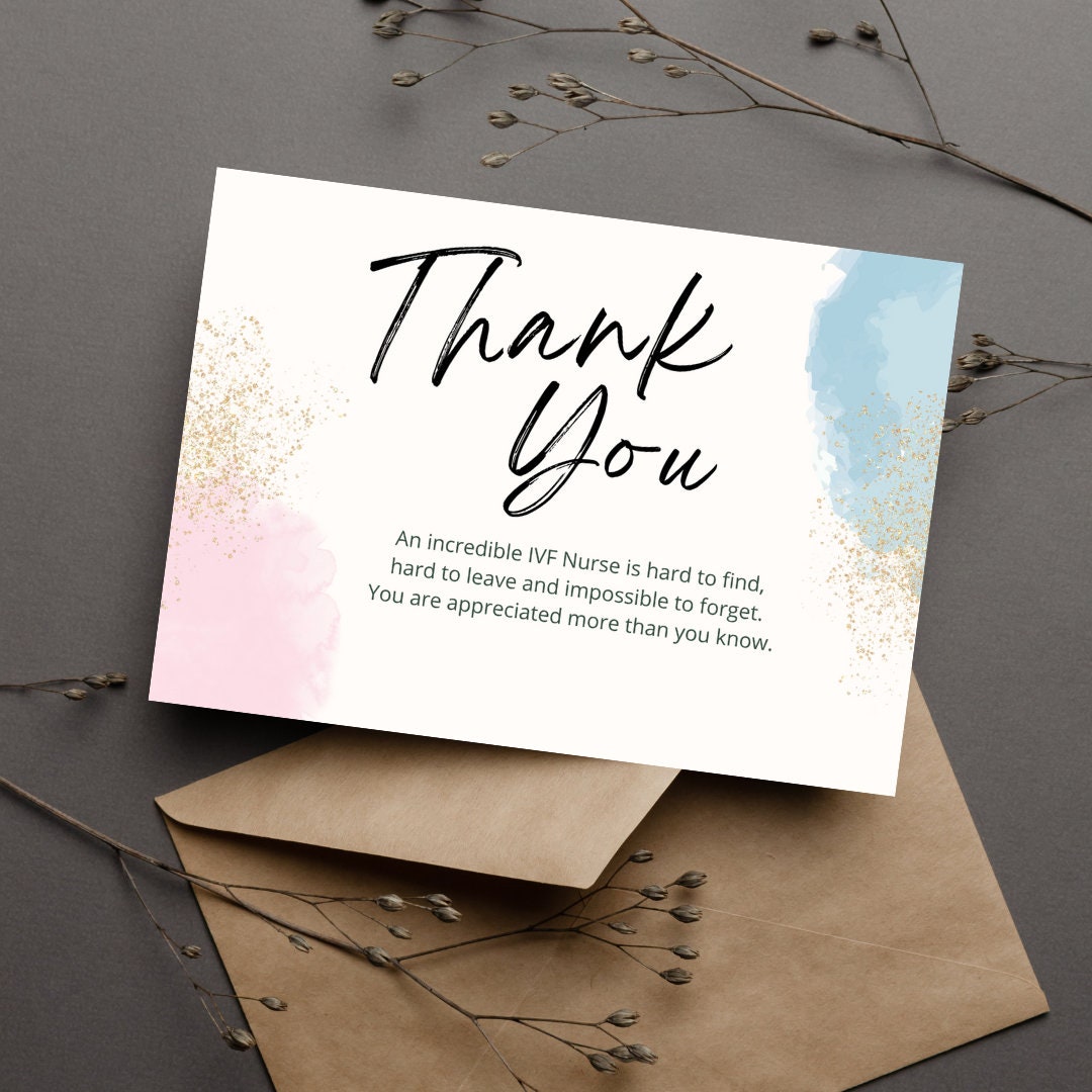 Thank You Card for Nurse, Nurse Gift, Nurses Week, Nurse Appreciation