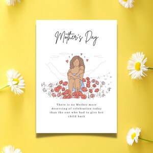 Tarjeta del día de la madre, tarjeta digital del día de la madre, madre de fiv, aborto espontáneo, pérdida de niños, parto prematuro, pérdida infantil, infertilidad, mamá, día de la madre