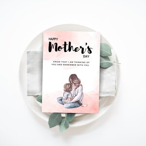 Tarjeta del día de las madres, madre afligida, tarjeta digital del día de las madres, mamá de FIV, aborto espontáneo, pérdida de niños, parto prematuro, pérdida de bebés, día de las madres