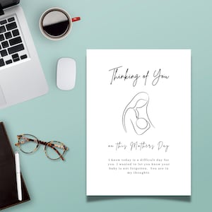 Tarjeta del día de la madre, tarjeta digital del día de la madre, madre de fiv, aborto espontáneo, pérdida de niños, parto prematuro, pérdida infantil, infertilidad, mamá, día de la madre