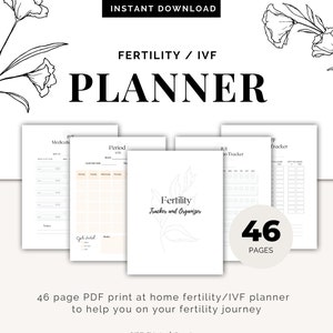IVF Planner: Fertility Tracker & Medication Log (Printable PDF)