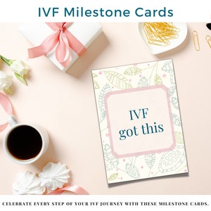 Documentez votre voyage avec des cartes d'étape de FIV, des cartes de FIV, un planificateur de FIV, un journal de FIV, un cadeau de FIV, une maman FIV, l'infertilité, essayer de concevoir, FIV