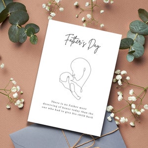 Tarjeta del día del padre, tarjeta digital del día del padre, fiviente, aborto espontáneo, pérdida de hijos, parto prematuro, pérdida infantil, infertilidad, papá, día del padre