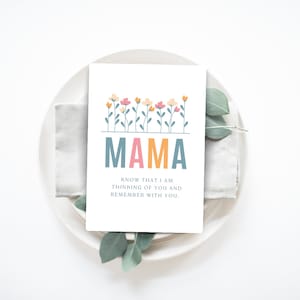 Tarjeta del día de las madres, madre afligida, tarjeta digital del día de las madres, mamá de FIV, aborto espontáneo, pérdida de niños, parto prematuro, pérdida de bebés, día de las madres