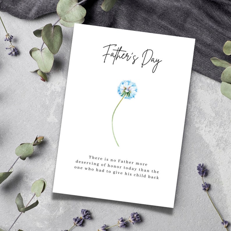 Fathers day card, digital fathers day card, ivf dad, miscarriage, child loss, premature labor, infant loss, infertility, dad, fathers day image 10