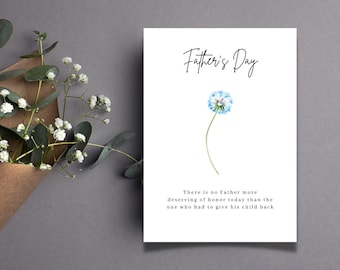 Fathers day card, digital fathers day card, ivf dad, miscarriage, child loss, premature labor, infant loss, infertility, dad, fathers day