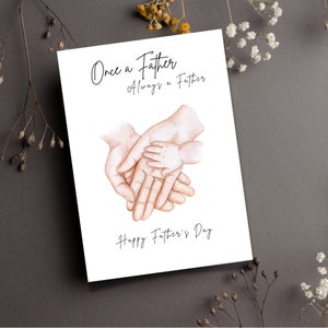 Tarjeta del día del padre, tarjeta digital del día del padre, fiviente, aborto espontáneo, pérdida de hijos, parto prematuro, pérdida infantil, infertilidad, papá, día del padre