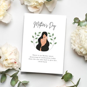 Tarjeta del día de la madre, tarjeta digital del día de la madre, mamá fivitaria, aborto espontáneo, pérdida de hijos, parto prematuro, pérdida del bebé, infertilidad, mamá, día de las madres