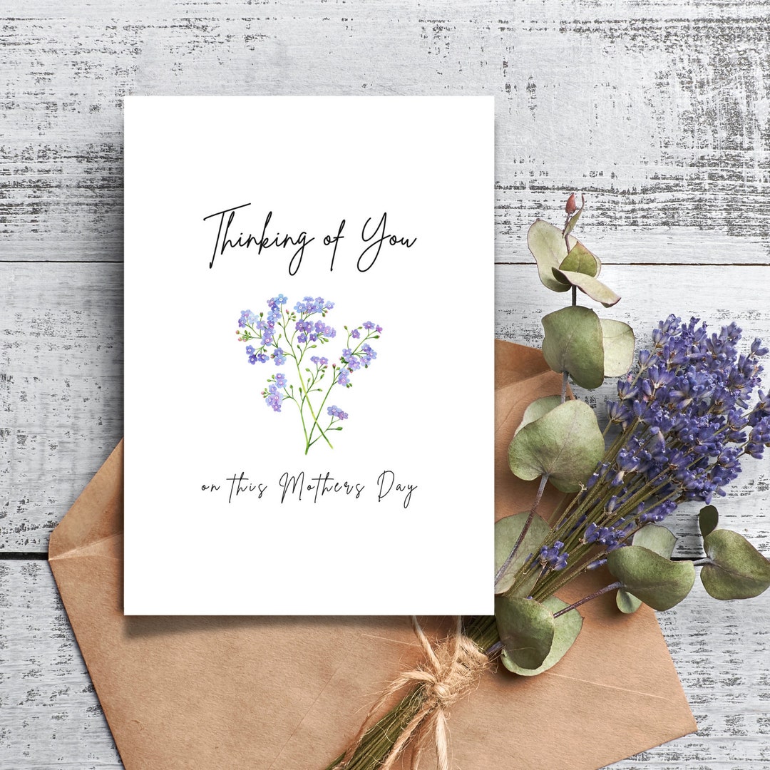 Thinking of You Mothers Day Card (digital Download) - Etsy