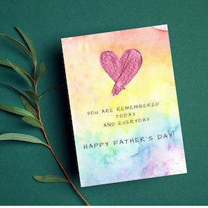 Tarjeta del día del padre, tarjeta digital del día del padre, fiviente, aborto espontáneo, pérdida de hijos, parto prematuro, pérdida infantil, infertilidad, papá, día del padre
