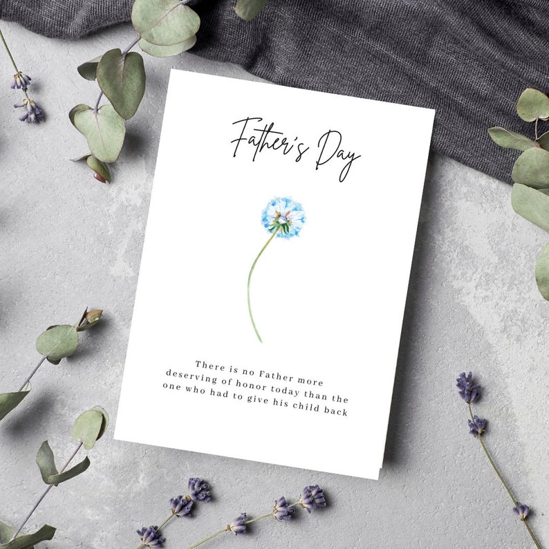 Fathers day card, digital fathers day card, ivf dad, miscarriage, child loss, premature labor, infant loss, infertility, dad, fathers day image 7