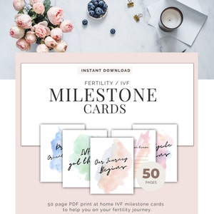 Cartes d'étape de FIV, cartes d'étape iui, cadeau de FIV, bébé arc-en-ciel, FIV, voyage de FIV, cartes de FIV, journal de FIV, arc-en-ciel de FIV, maman de FIV, icsi