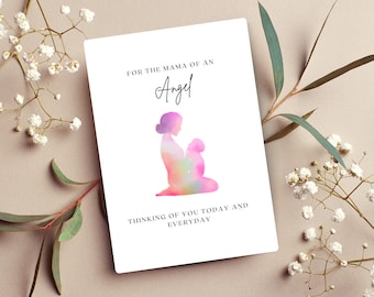 Mothers day card, digital mothers day card, ivf mom, miscarriage, child loss, premature labor, infant loss, infertility, mom, mothers day