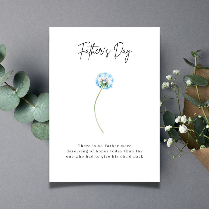 Fathers day card, digital fathers day card, ivf dad, miscarriage, child loss, premature labor, infant loss, infertility, dad, fathers day image 4