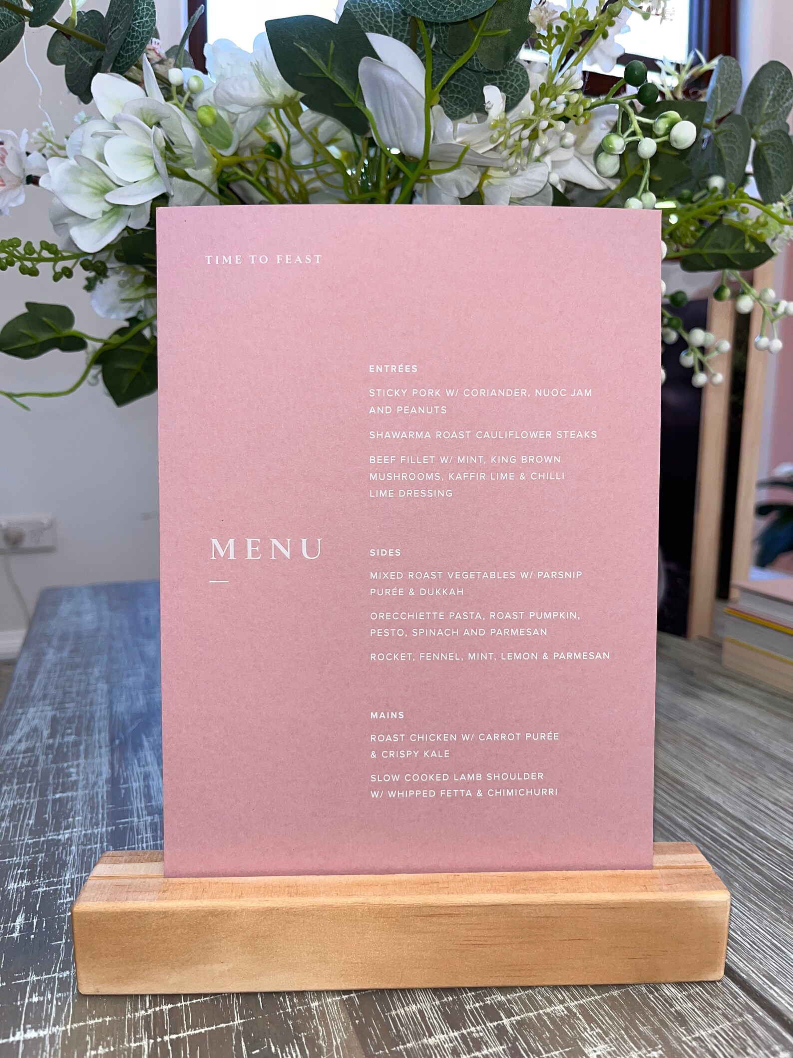 Wooden Table Number Stand, Wedding Menu Stand, Photo Stand, Card Holder