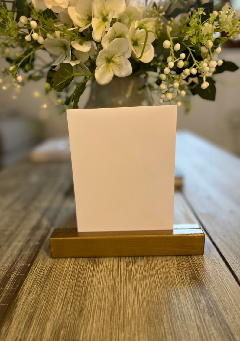 Wooden Table Number Stand, Wedding Menu Stand, Photo Stand, Card Holder