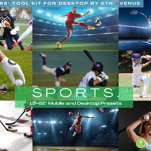 15+62* Sports presets Lightroom: Sport Preset | Presets For Athletes | Gym Presets | And Instagram Influencers | Baseball Presets