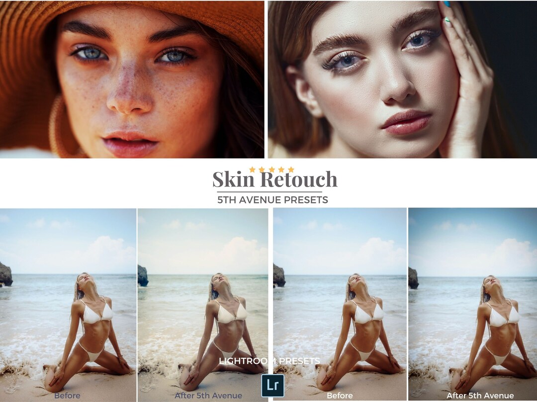 10 Portrait Headshot Presets. Lightroom Presets for Skin Retouch and