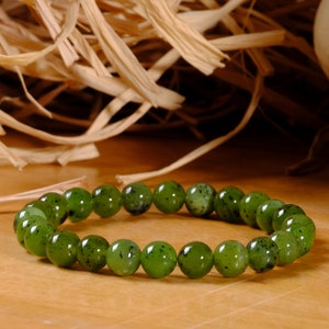 Pulsera de cristal de jade real certificada, pulsera de cristal verde para hombre, pulsera de cuentas de piedra natural, joyería de brazalete de jade para mujeres y hombres