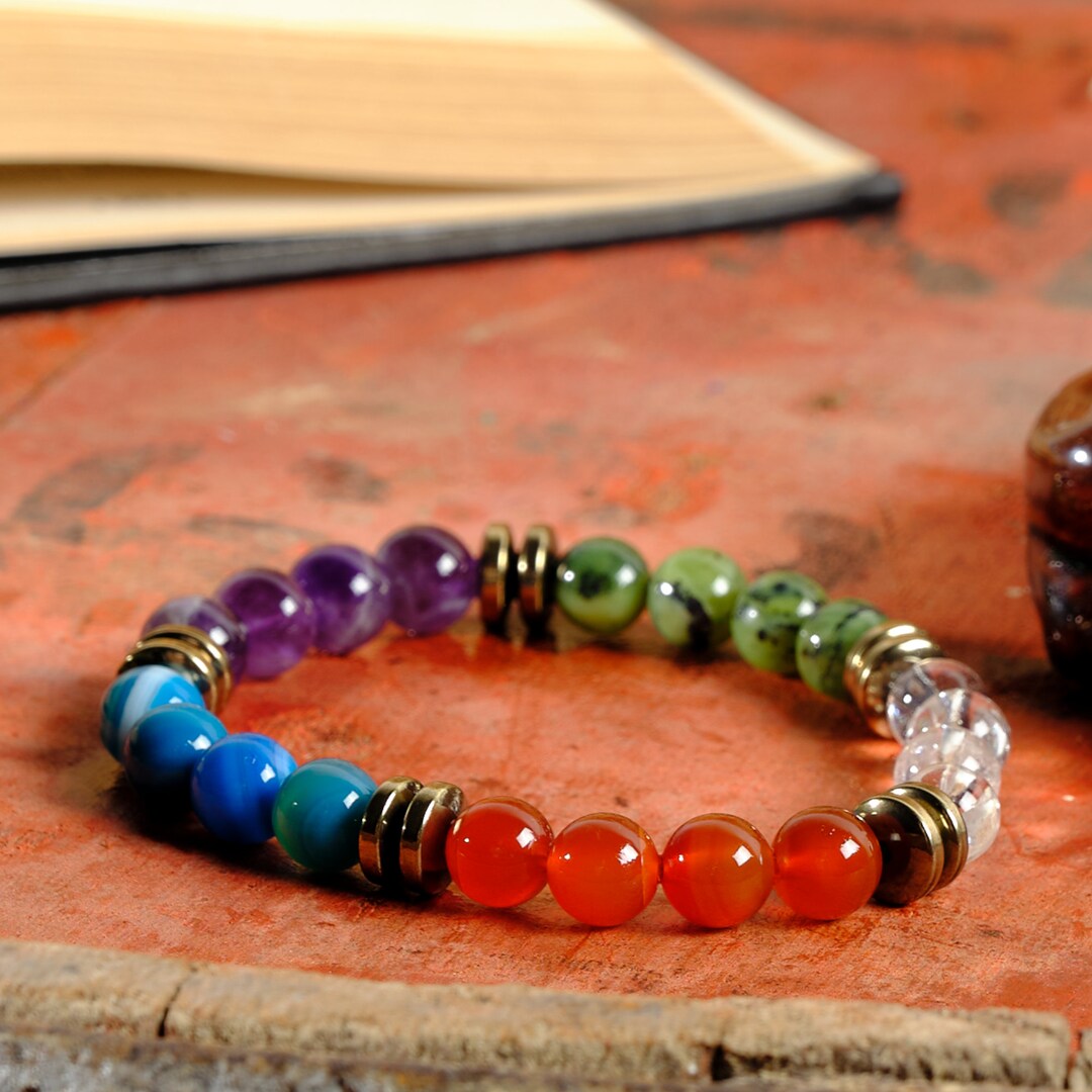 Aquarius Zodiac Healing Jewelry, Jade and Aquamarine Beaded Bracelet