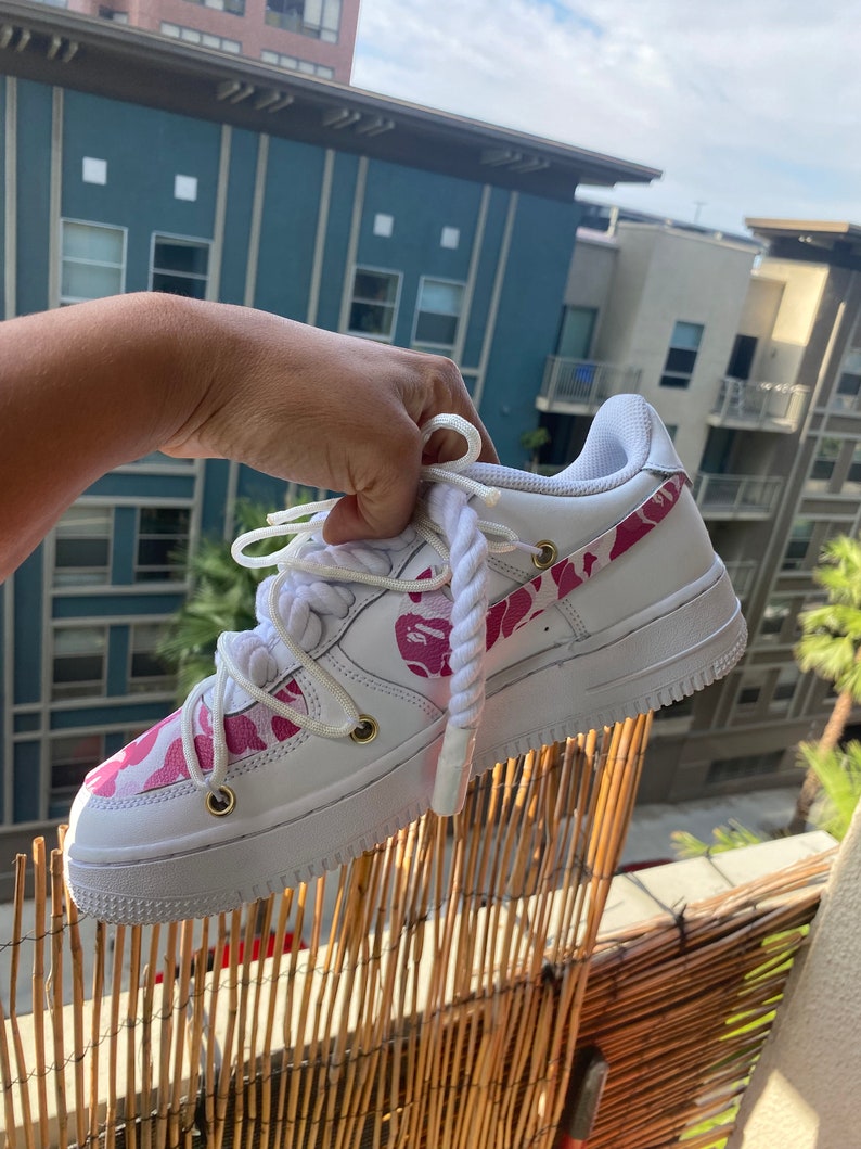 customised white air forces