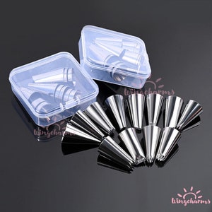 Juegos de 12 boquillas Decoden para manga pastelera, boquillas Decoden, boquillas para decorar Decoden, boquillas para decorar