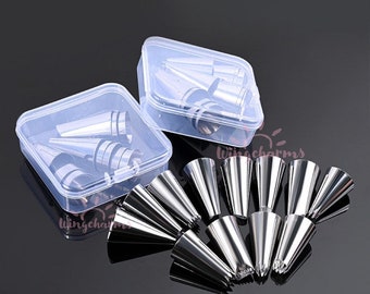 Decoden Piping Tip Sets of 12,  Decoden Tips, Decoden Mouths, Decoden icing tips, Decorating tips