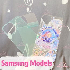 Carte déco pour téléphone modèle samsung, carte d'arrière-plan transparente pour téléphone, carte de support de téléphone, carte transparente pour coques de téléphone, carte de téléphone autocollant déco