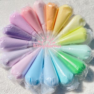 Pastel Pudding Decoden Jelly Based Pastel Color Cream Glue, Fake Whipped Cream, Glue for Decoden Phone Cases, With Piping Tips (50g)