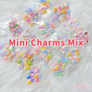Mini Cabochon Mystery Box, Cute Kawaii mini Charms,mini Cartoon Cabochon, mini Food charms, flat back resin mini charms