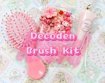 Kit de cepillo para el cabello Decoden, Kits Decoden para principiantes, Cepillo para el cabello Decoden DIY, Proyectos Decoden, Kits de bricolaje