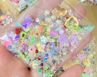DIY Glitter Sprinkle Pearl bead Mix 5g