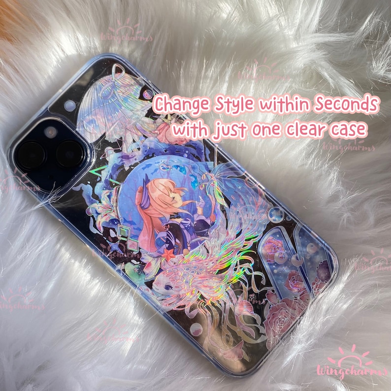 Phone Deco Card Clear Phone Background Card Phone Backing - Etsy