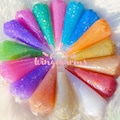 PrismaSparkle Decoden Glitter Jelly Based Cream Glue, Fake Whipped Cream, Glue for Decoden Phone Cases, With Piping Tips